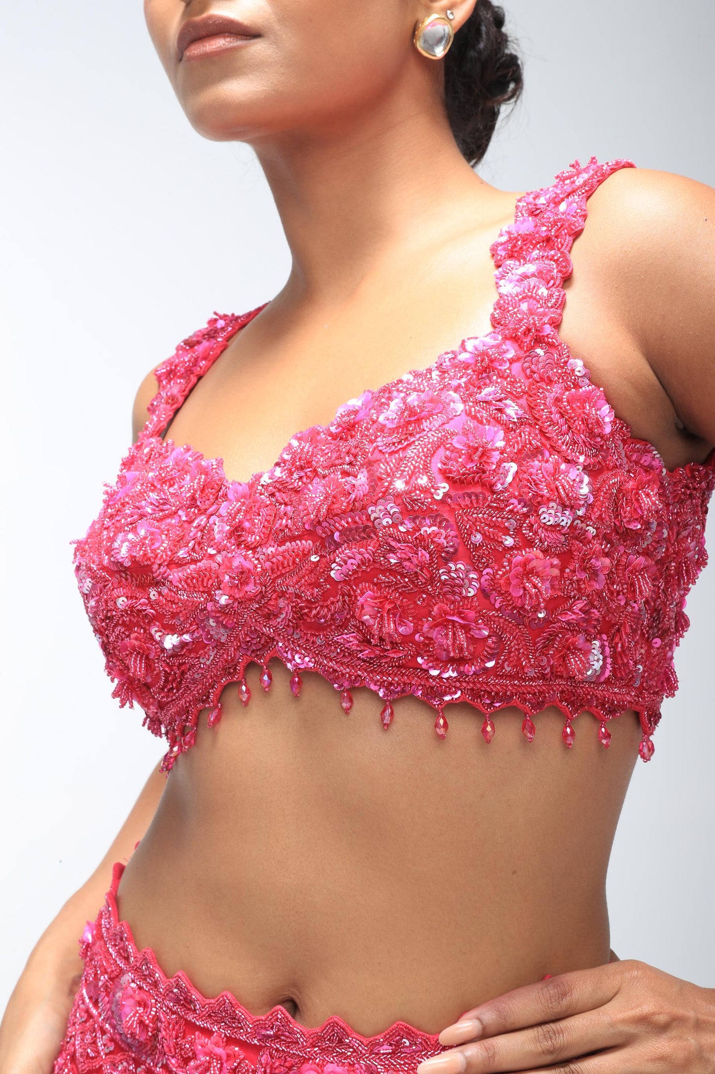 PINK EMBER LAGOON LEHENGA