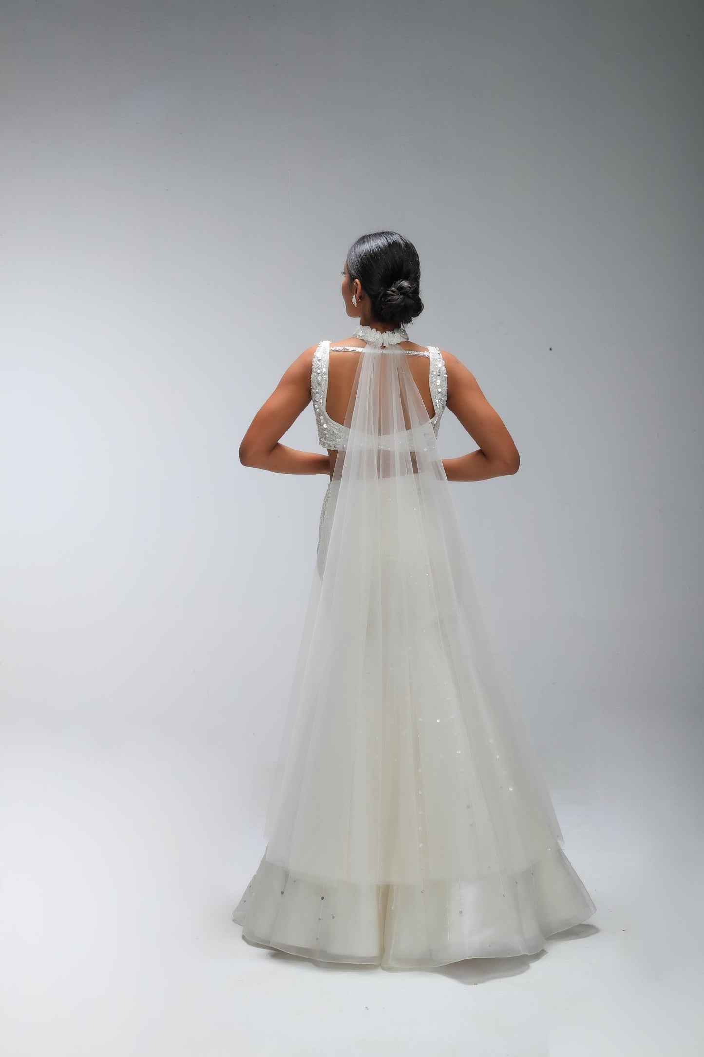 IVORY ILLUME TIDECURVE LEHENGA