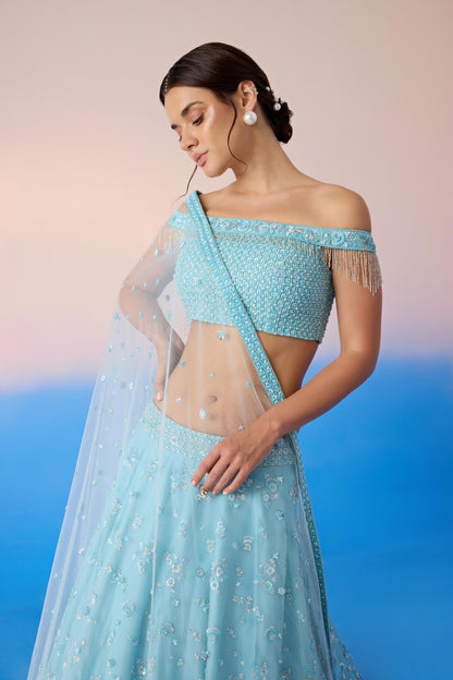 SKY BLUE LEHENGA SET