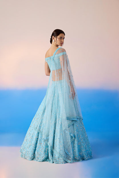 SKY BLUE LEHENGA SET