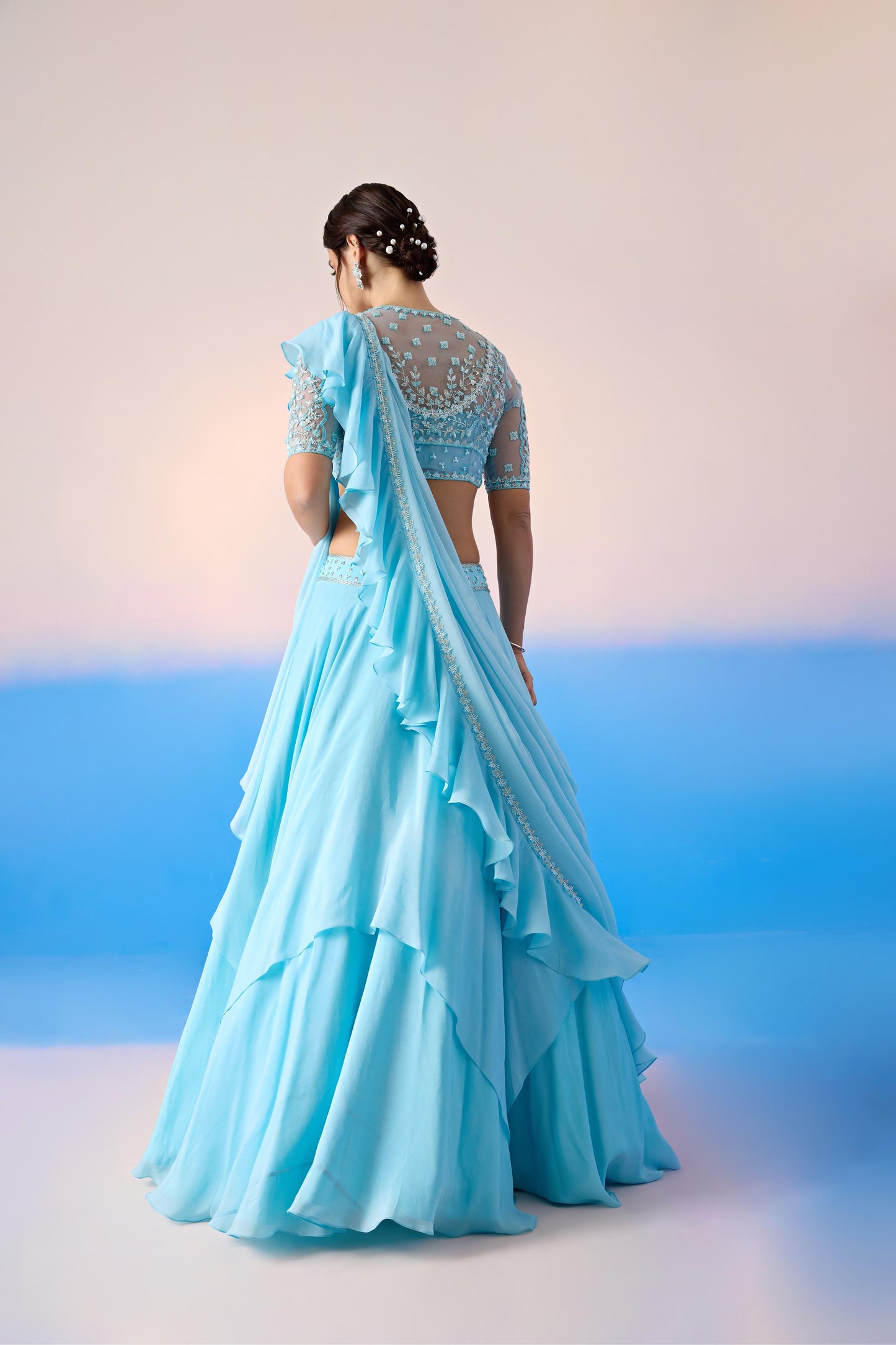 SKY BLUE LEHENGA SET