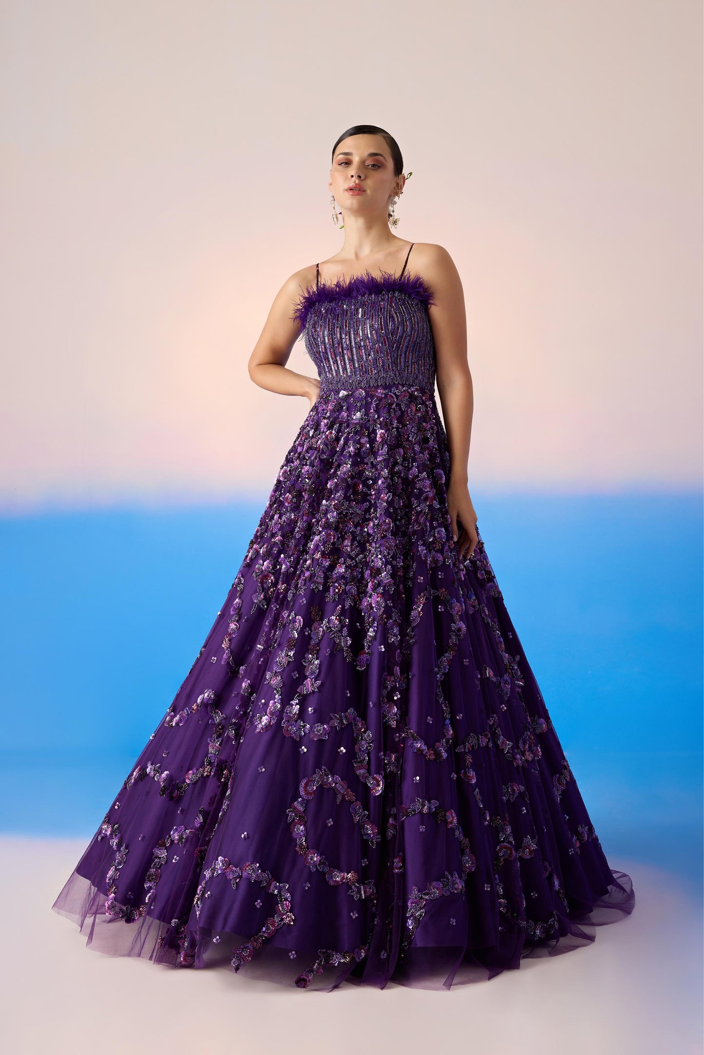 MIDNIGHT PURPLE GOWN