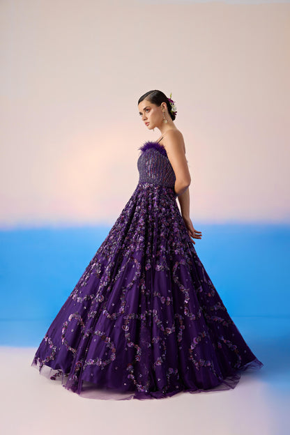 MIDNIGHT PURPLE GOWN