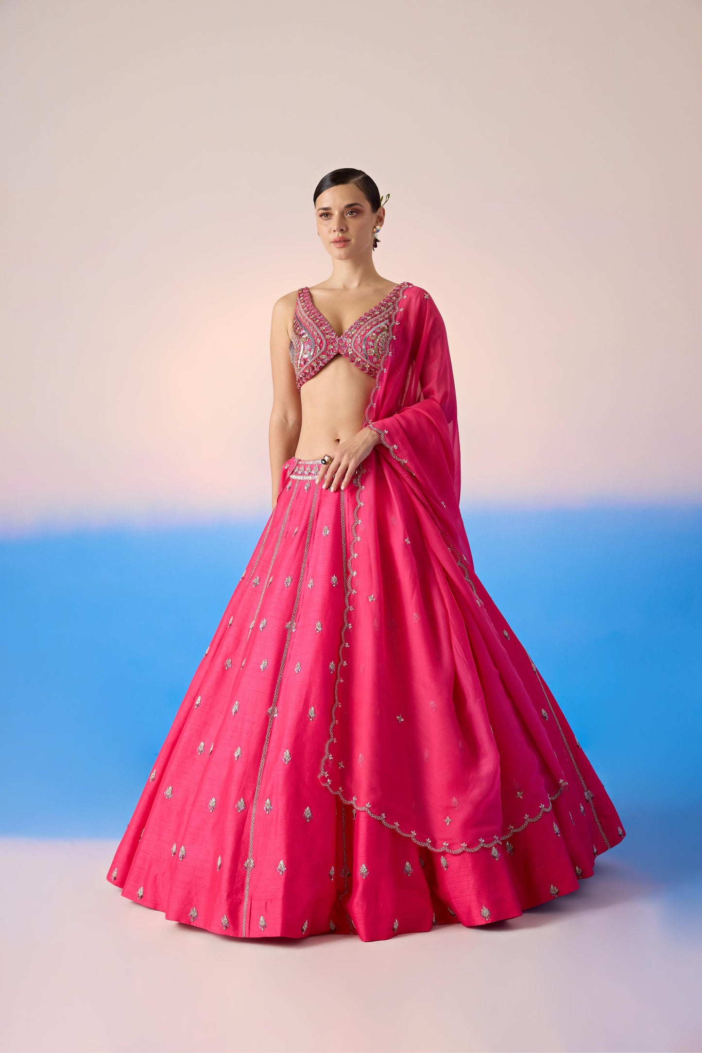 HOT PINK LEHENGA SET