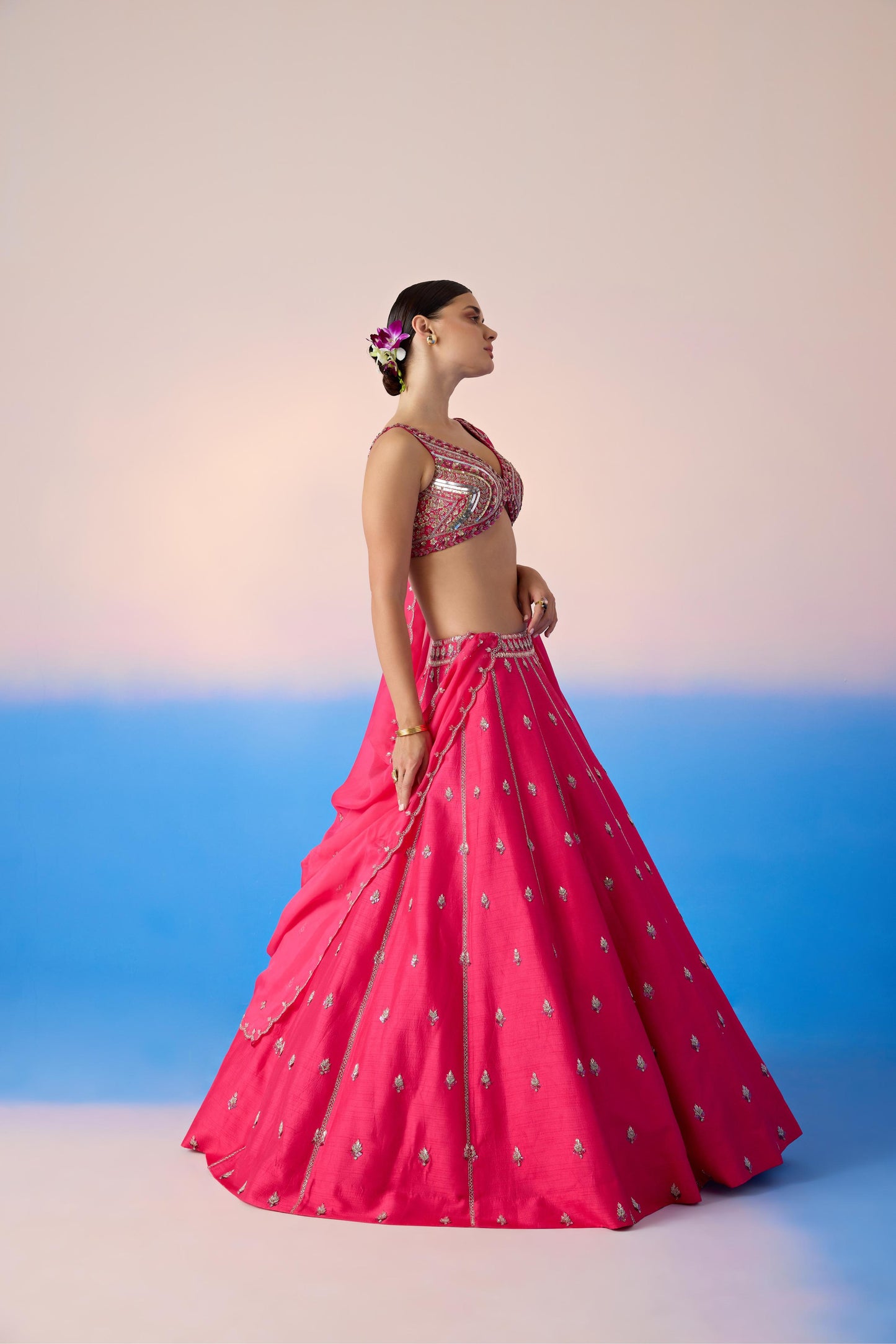 HOT PINK LEHENGA SET