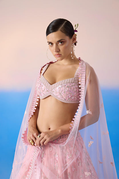 CARNATION PINK LEHENGA SET