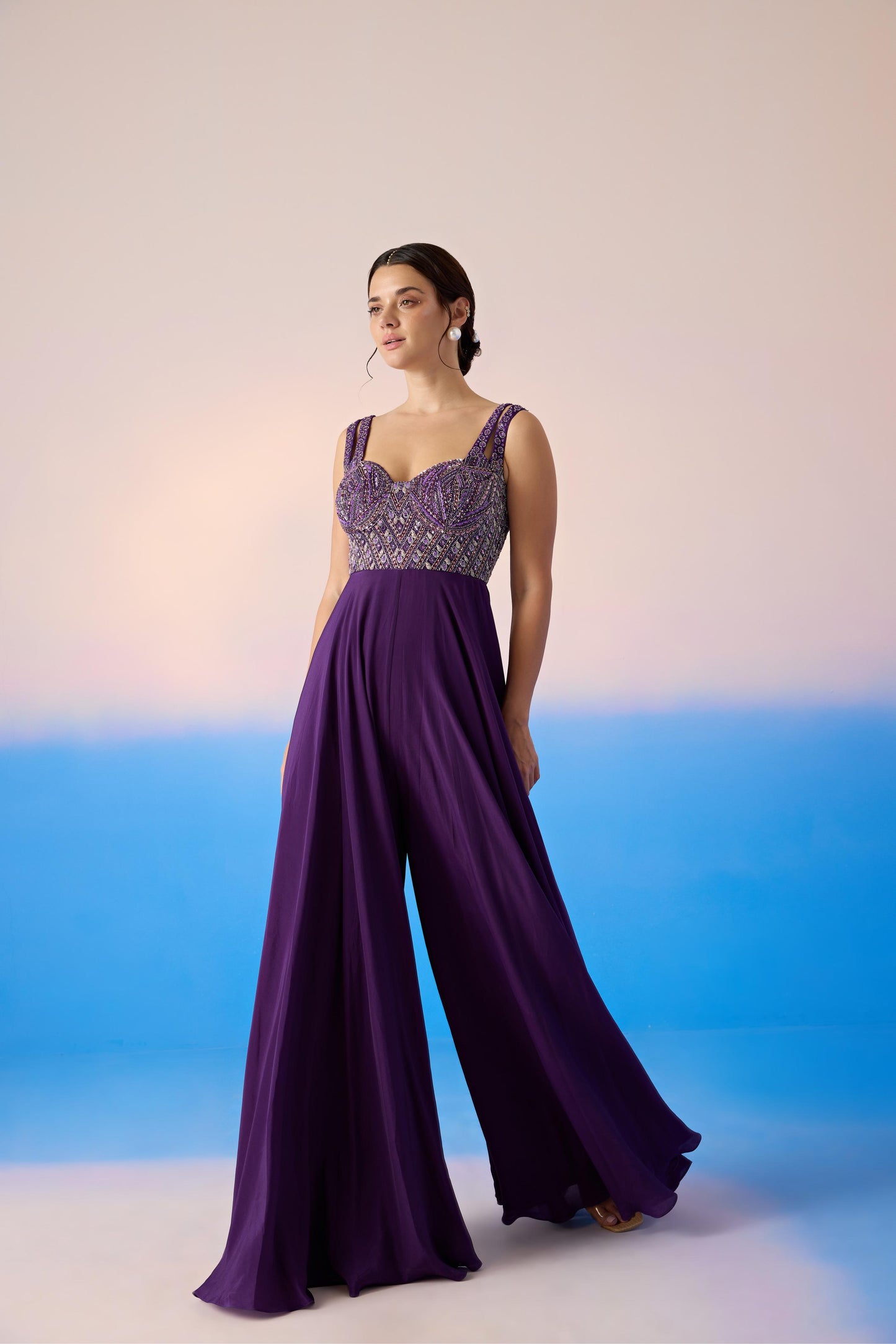 MIDNIGHT PURPLE JUMPSUIT