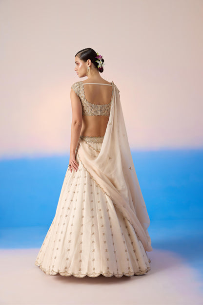 BEIGE LEHENGA SET