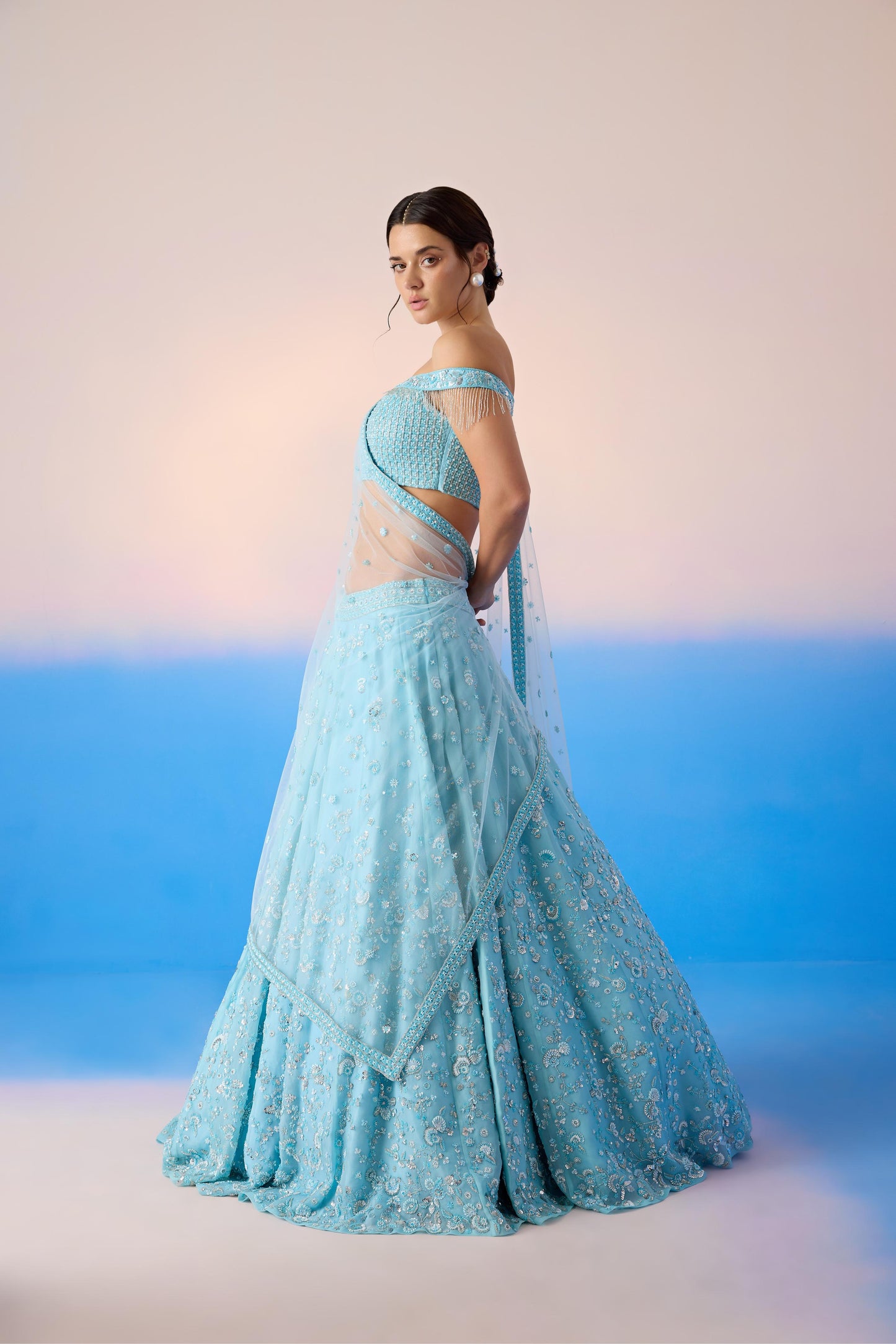 SKY BLUE LEHENGA SET