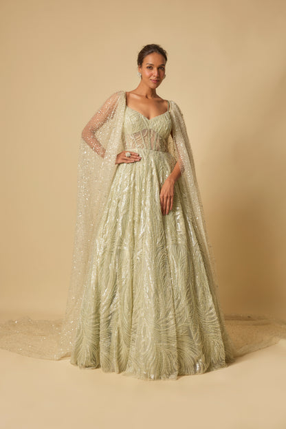 SAGE GREEN GOWN