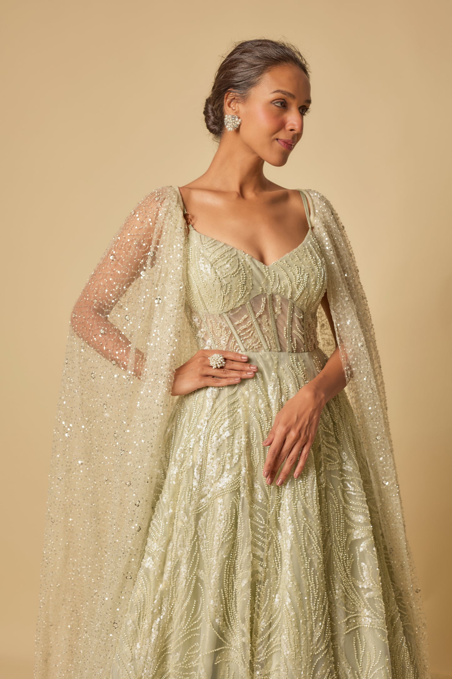 SAGE GREEN GOWN