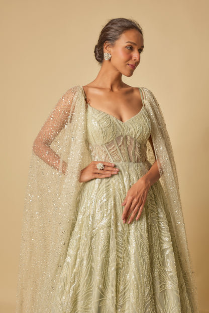 SAGE GREEN GOWN