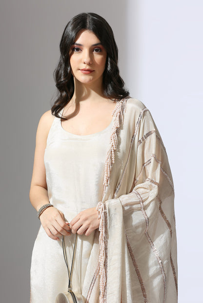 BEIGE KURTA SET