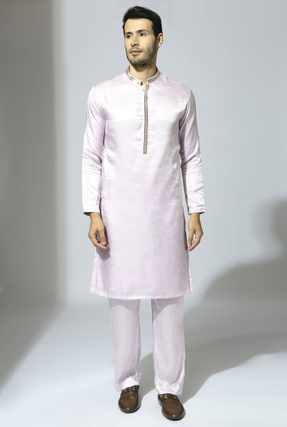 LILAC EMBROIDERED KURTA SET