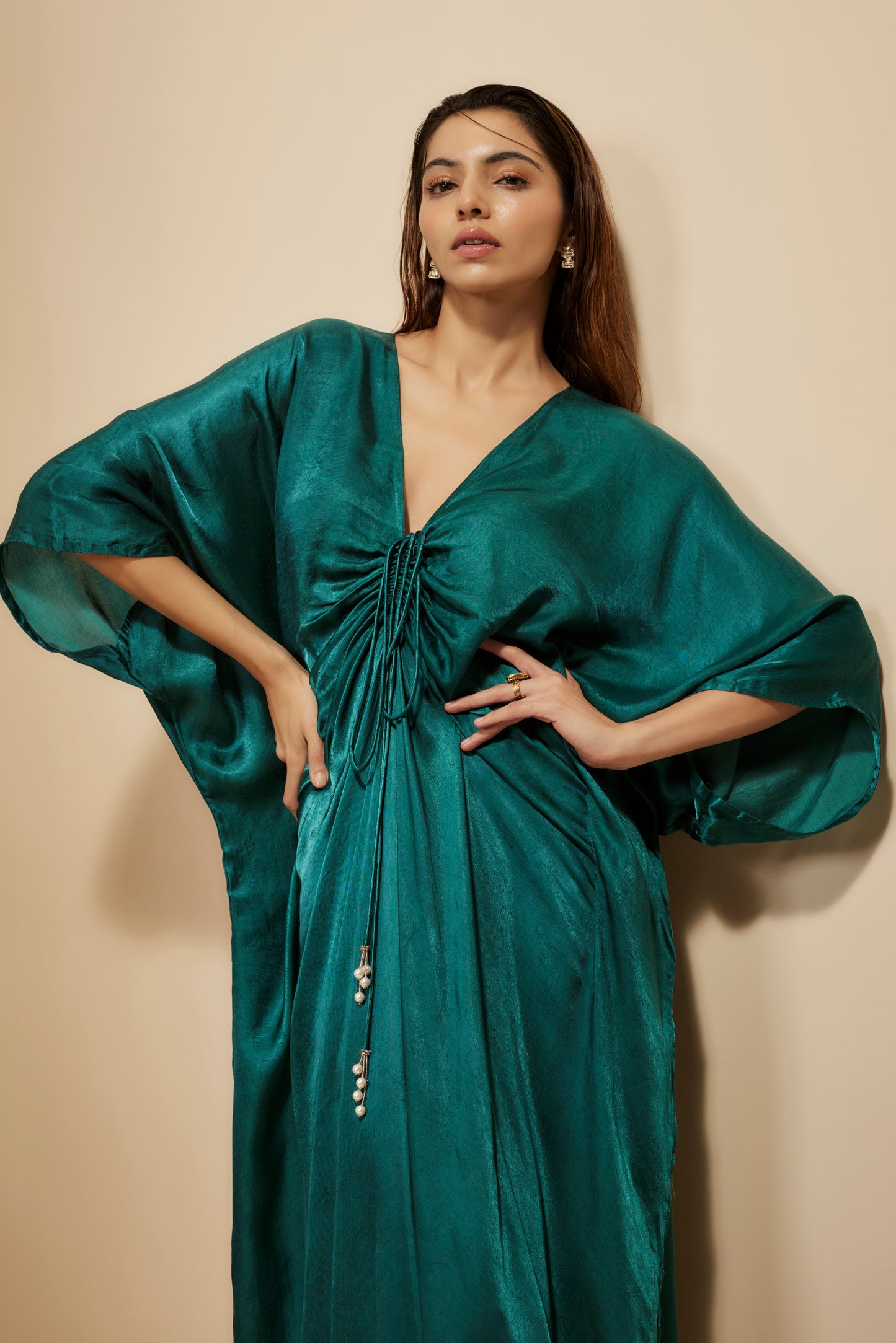 DARK GREEN KAFTAN