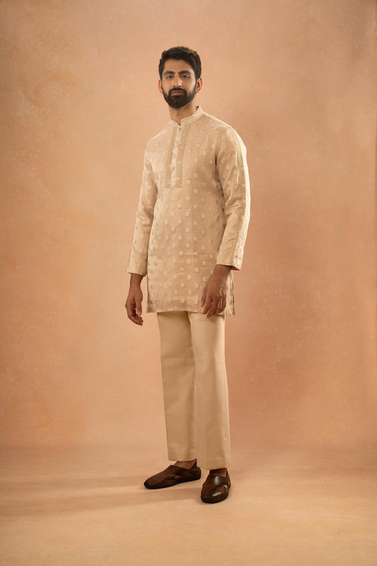 DUST PEACH  KURTA PANT SET (SET OF 2)
