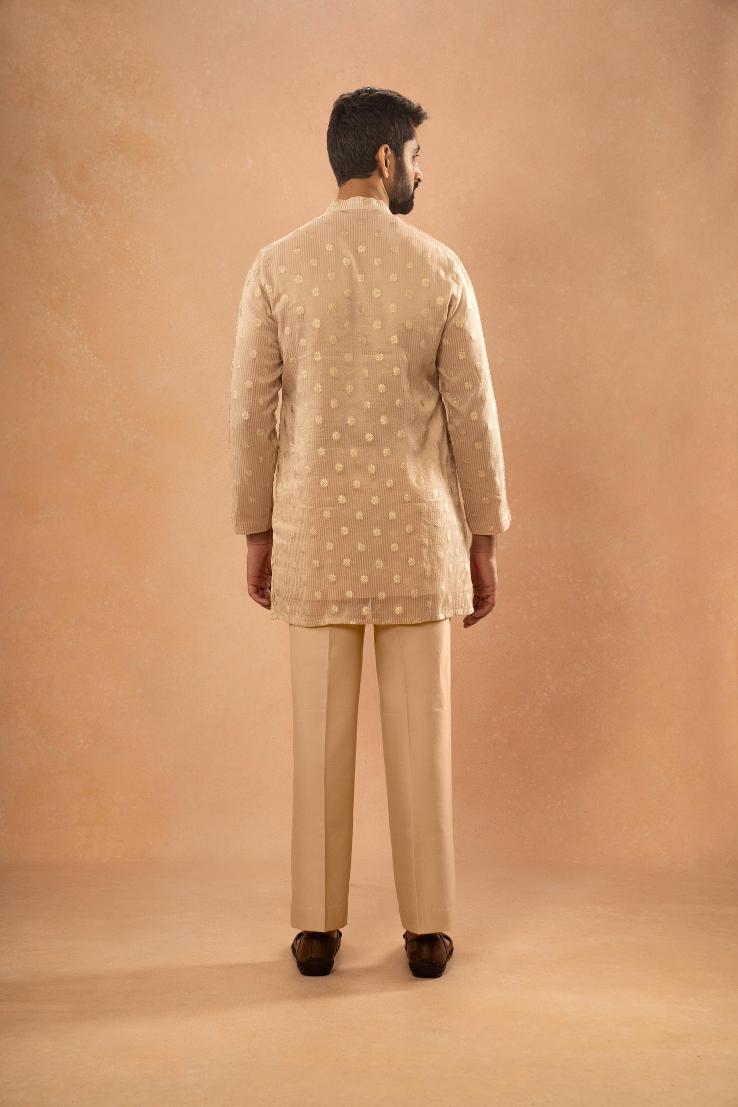 DUST PEACH  KURTA PANT SET (SET OF 2)