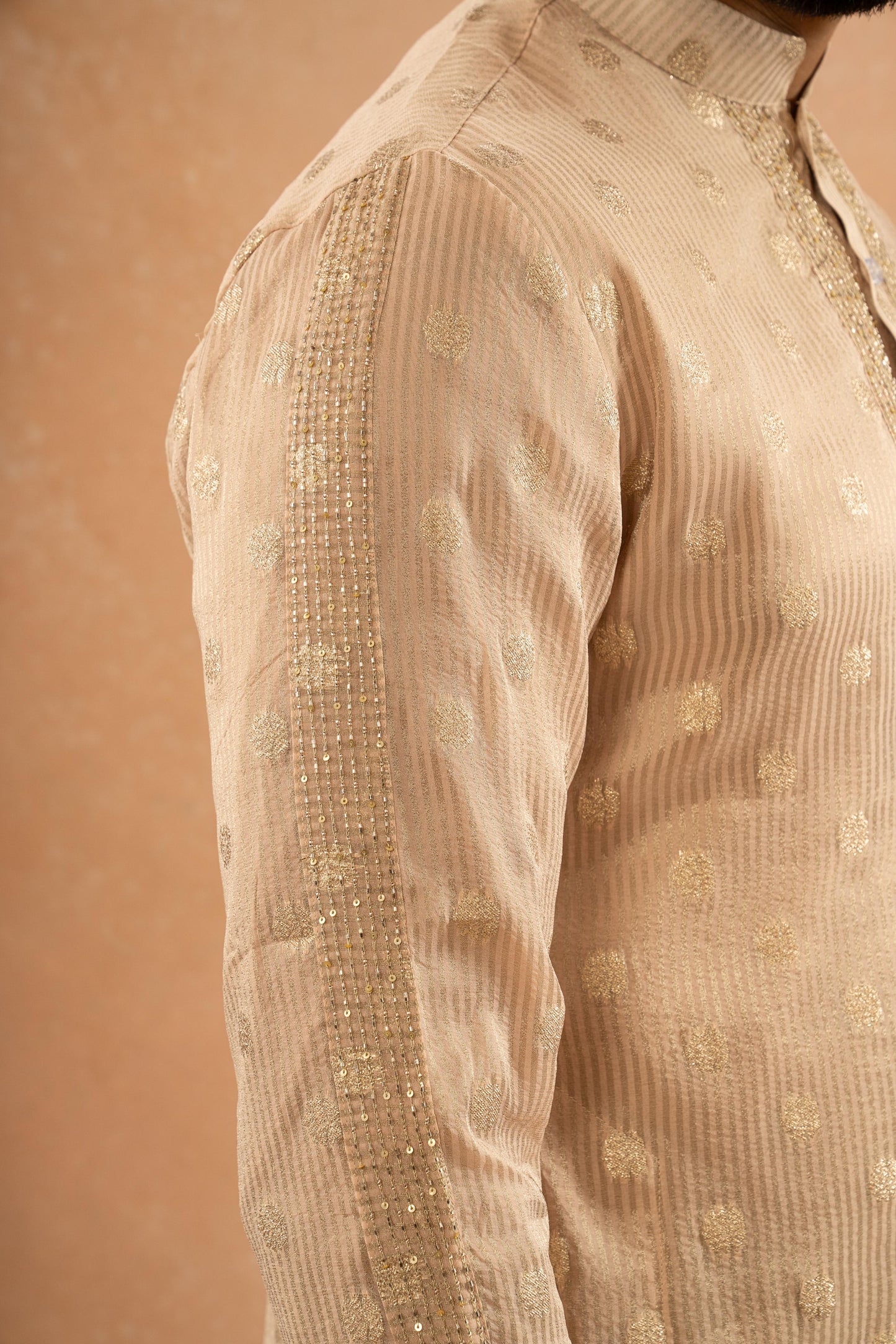 DUST PEACH  KURTA PANT SET (SET OF 2)