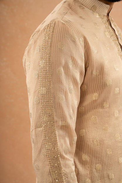 DUST PEACH  KURTA PANT SET (SET OF 2)