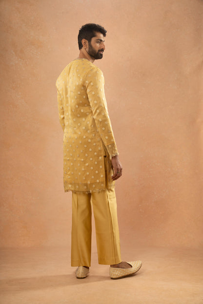 OCHRE YELLOW KURTA PANT SET (SET OF 2)