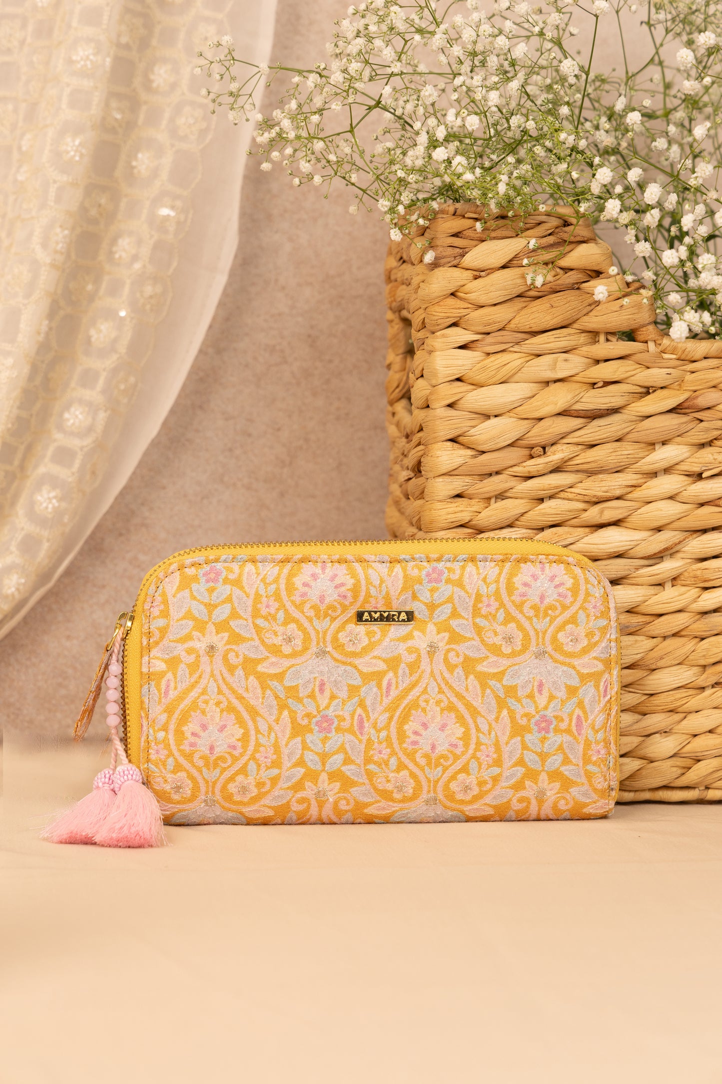 NYRAA EMBROIDERED WALLET