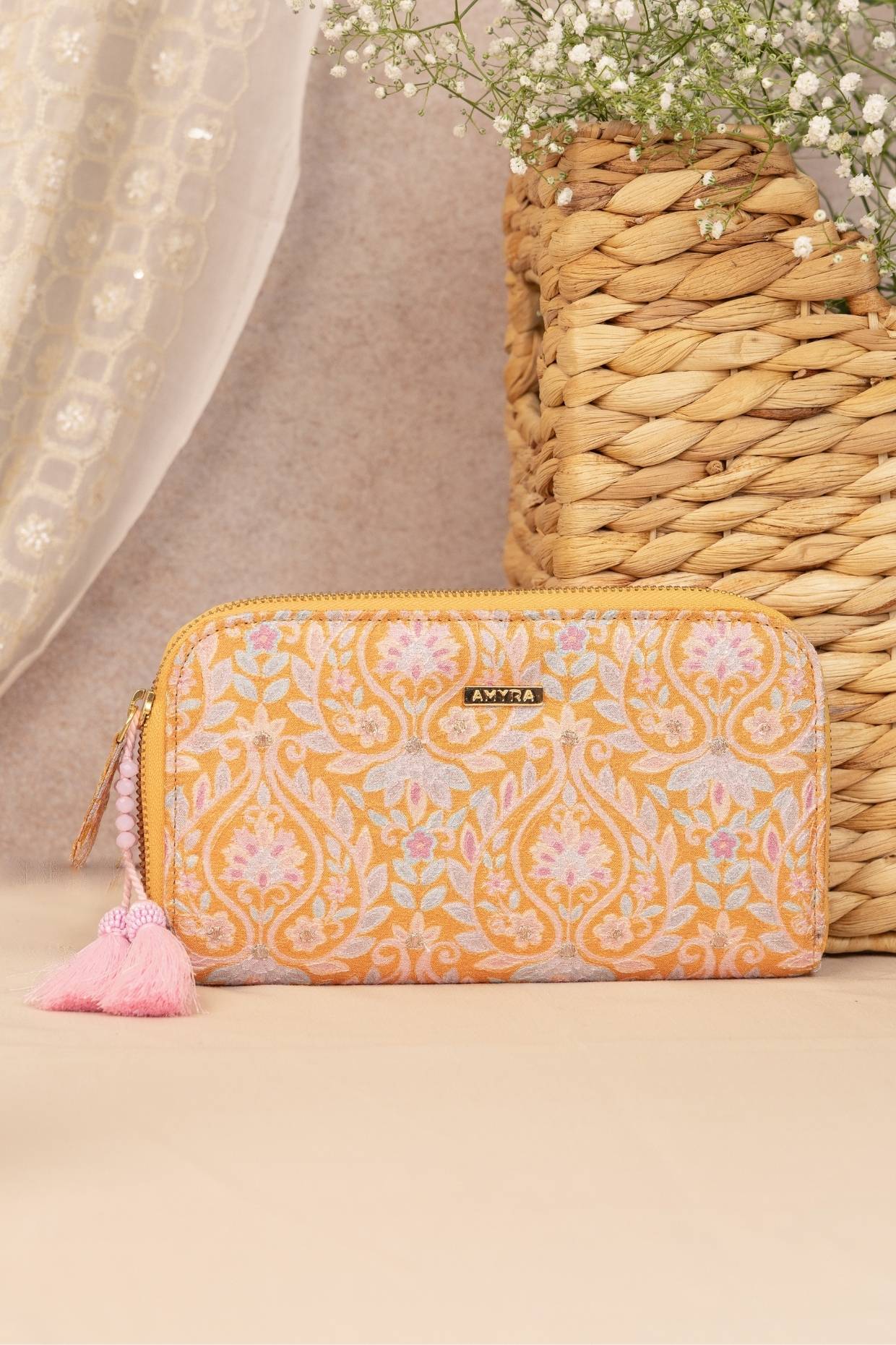 NYRAA EMBROIDERED WALLET