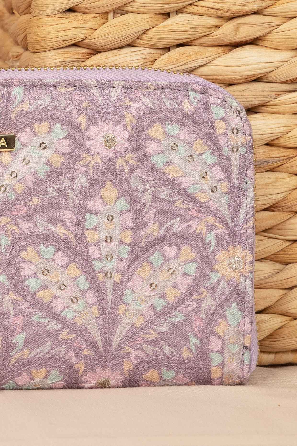 NYRAA EMBROIDERED WALLET