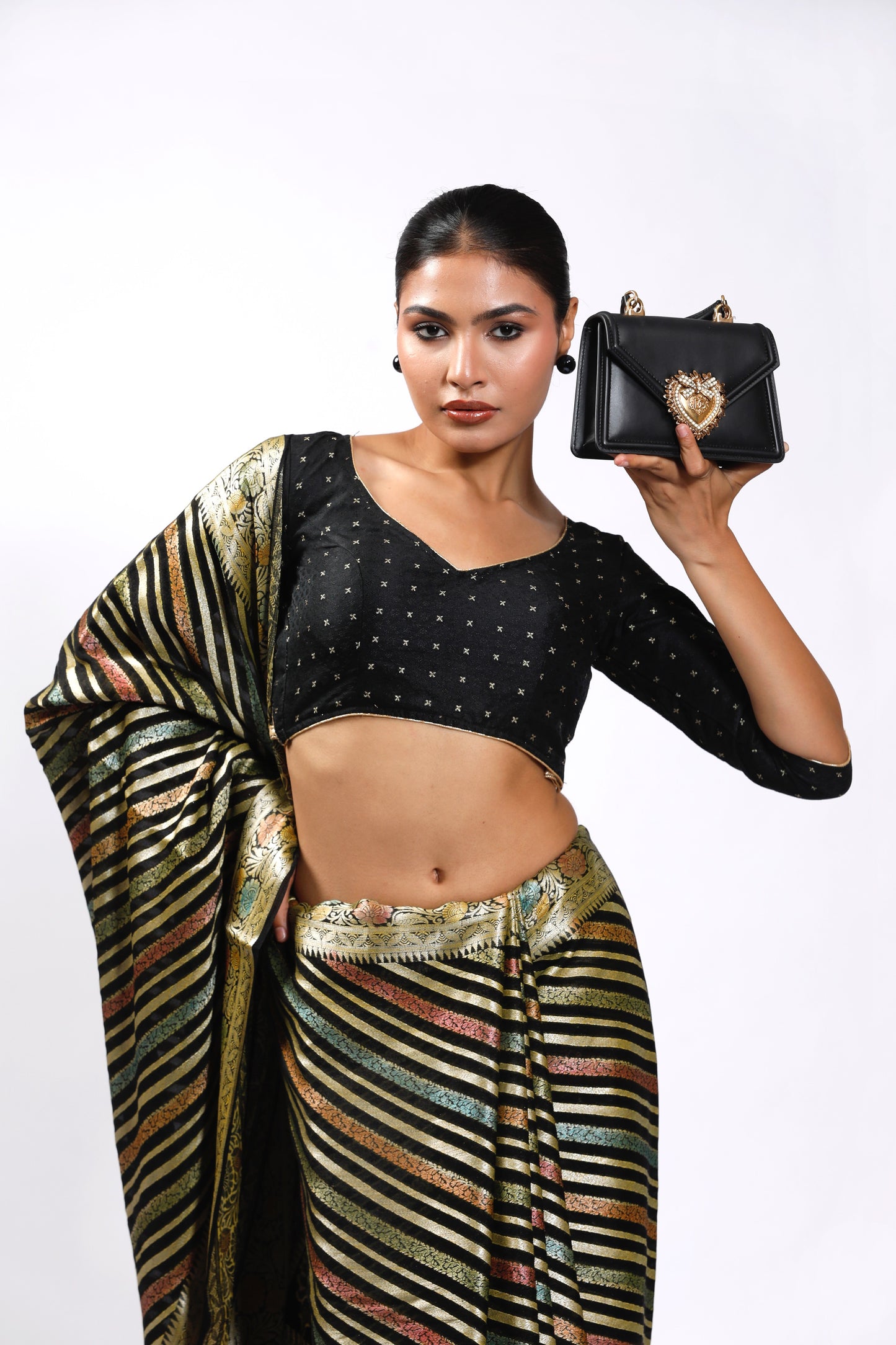 HANDWOVEN GEORGETTE HANDPAINTED SAREE