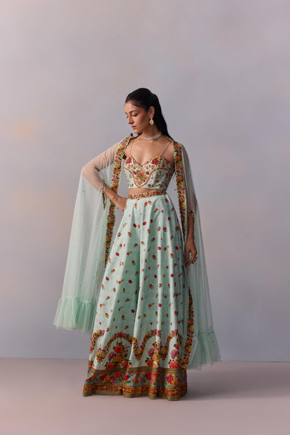 MEHER SHARARA SET WITH CAPE