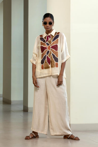 OFF-WHITE FULL PATCH SHIRT