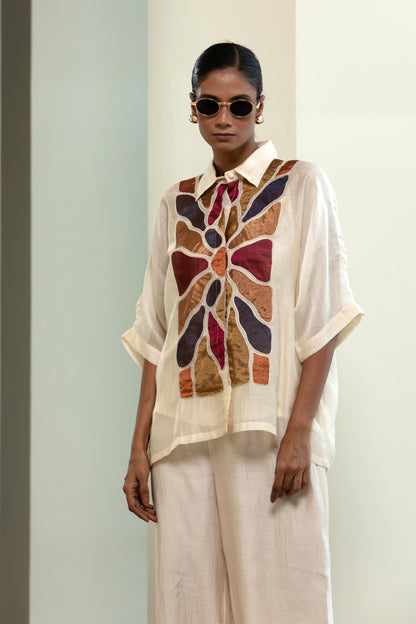 OFF-WHITE FULL PATCH SHIRT