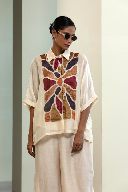 OFF-WHITE FULL PATCH SHIRT