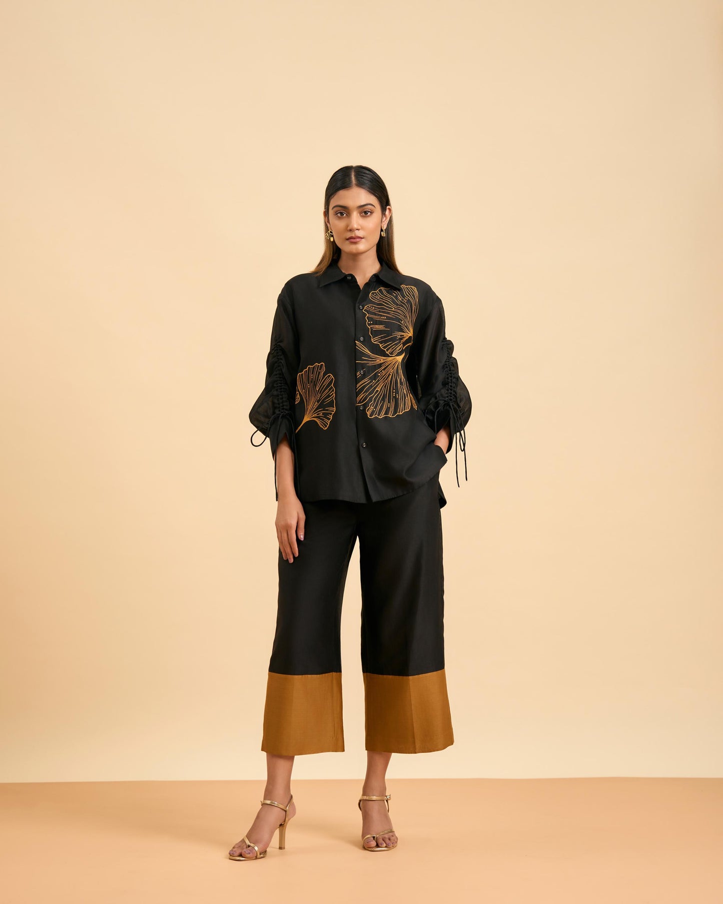 BLACK GINKGO CO ORD SET