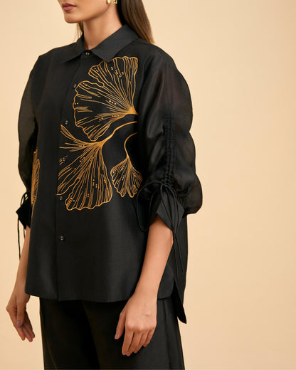 BLACK GINKGO CO ORD SET