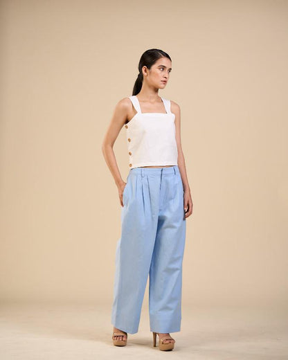 DEWDROP CAMISOLE IN  LINEN