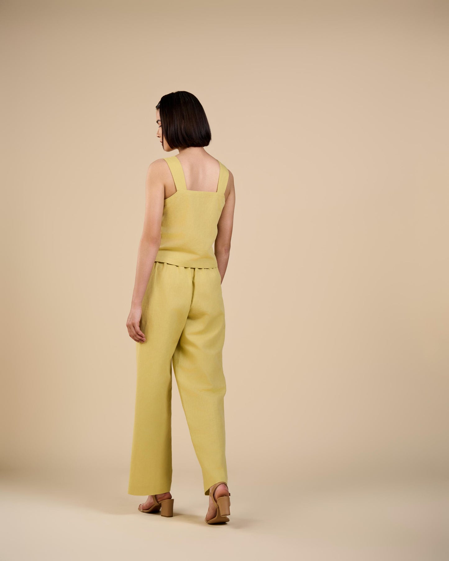 DEWDROP CAMISOLE IN  LINEN