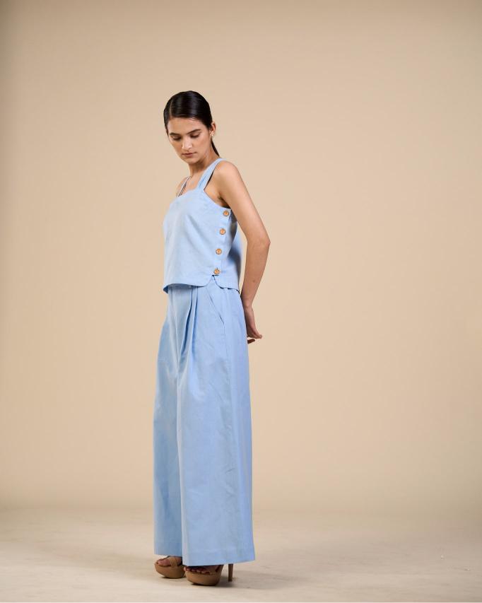 DEWDROP CAMISOLE IN  LINEN