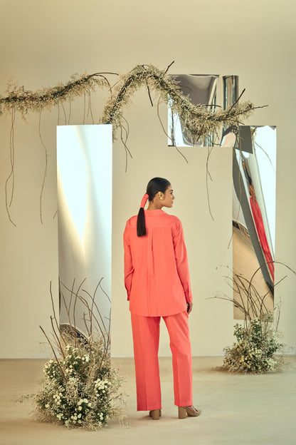 BREEZY CORAL CO-ORD SET