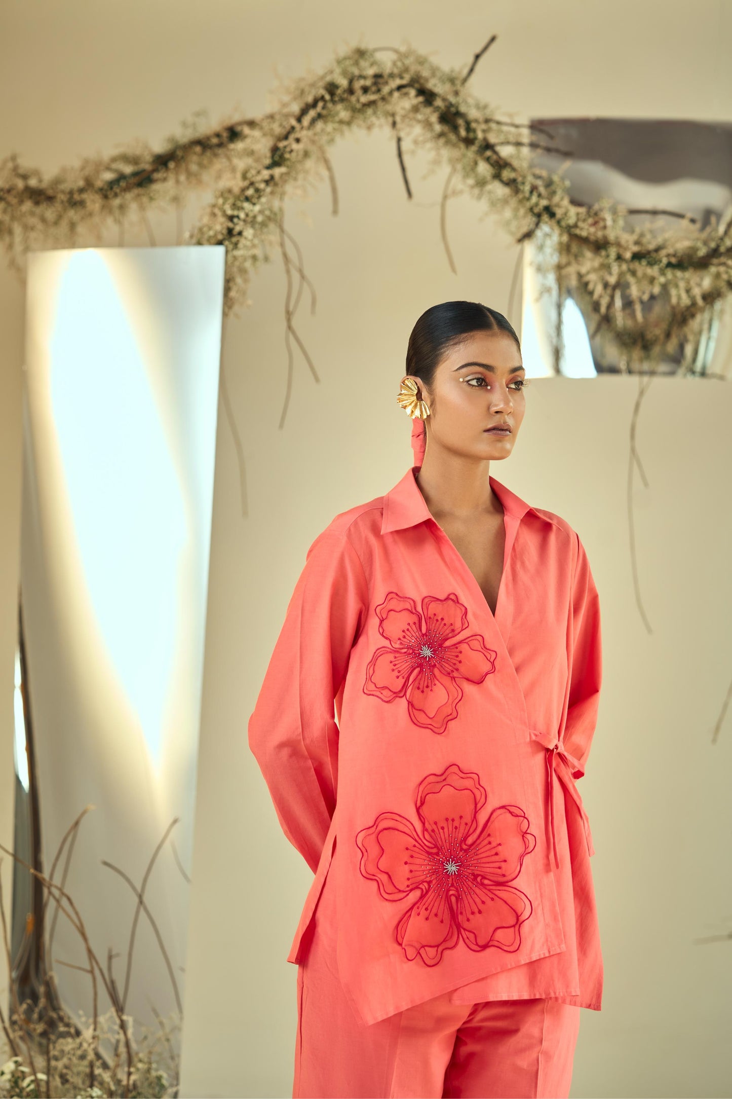 BREEZY CORAL CO-ORD SET