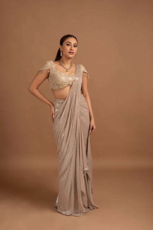 GOLDEN SAREE SET