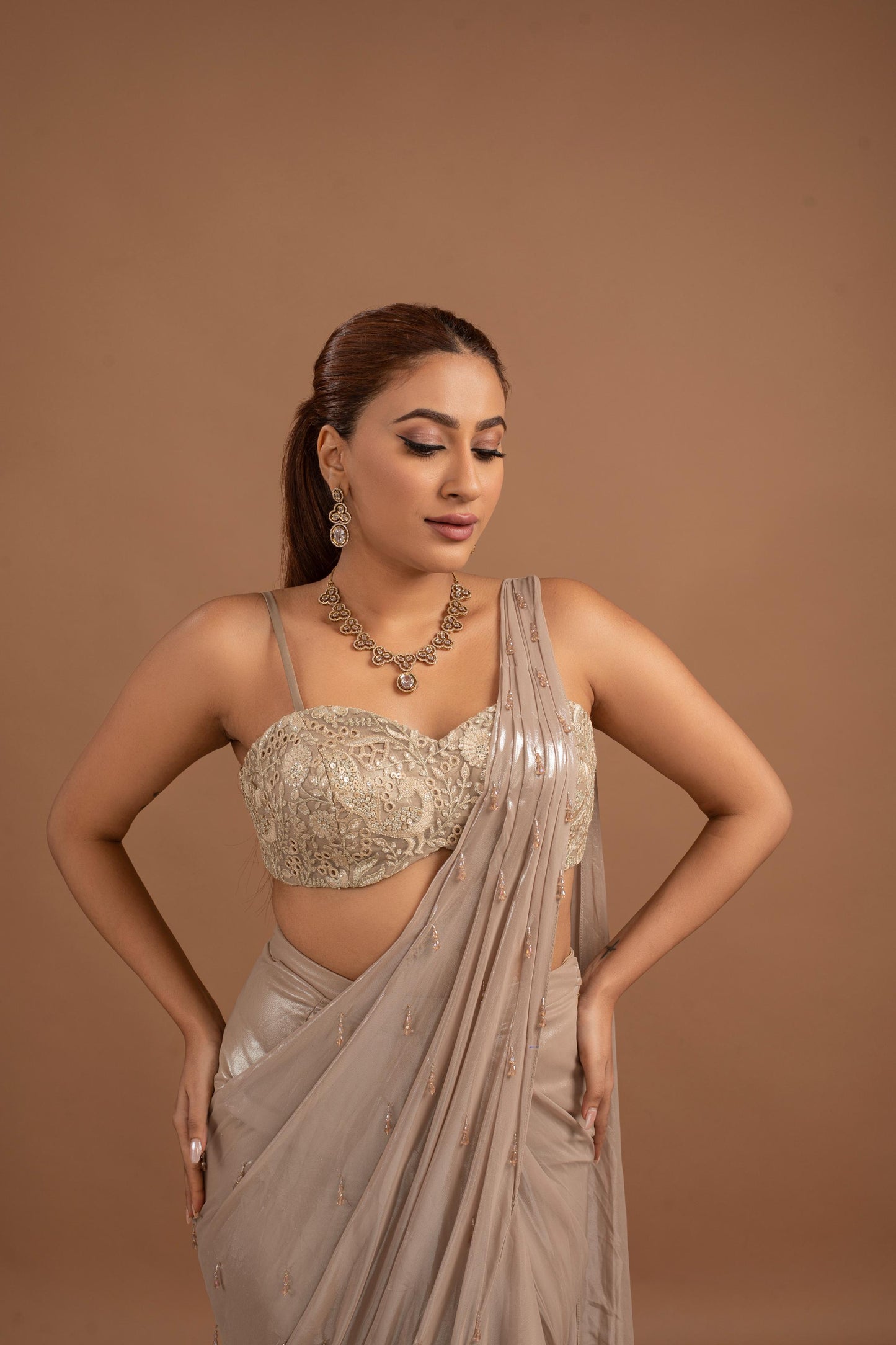 GOLDEN SAREE SET