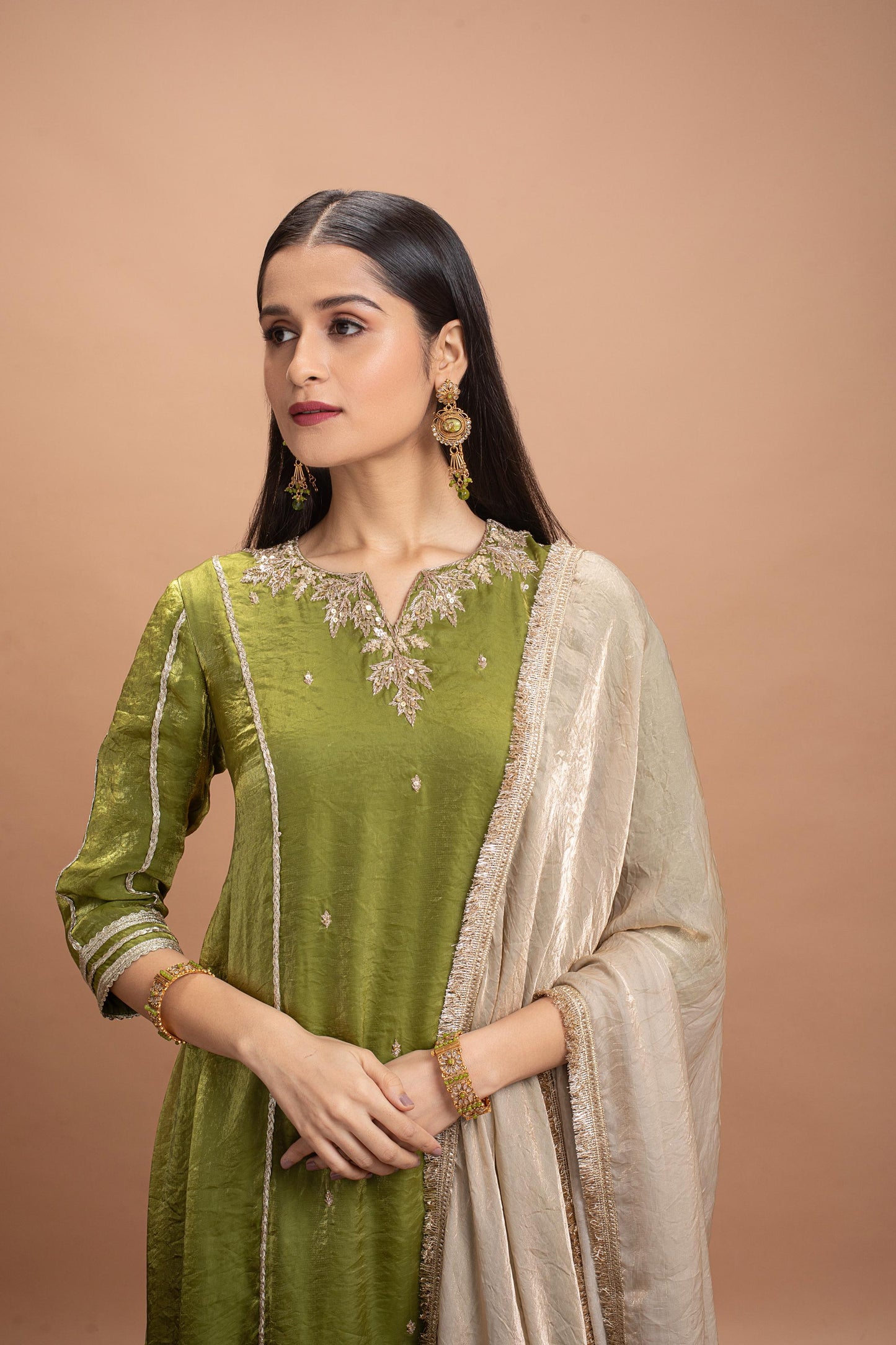 LIGHT GREEN KURTA SET