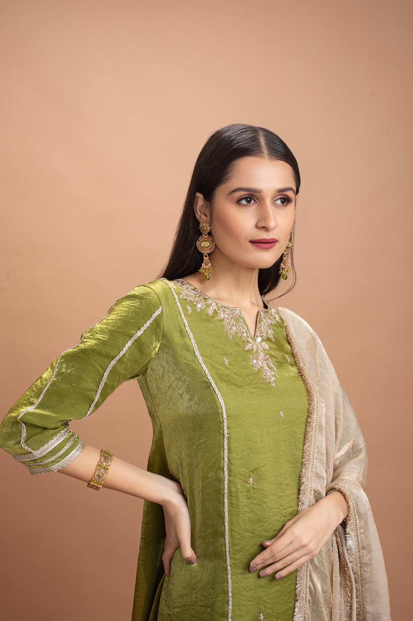 LIGHT GREEN KURTA SET