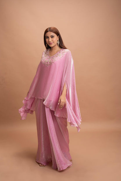 LIGHT PINK SKIRT SET