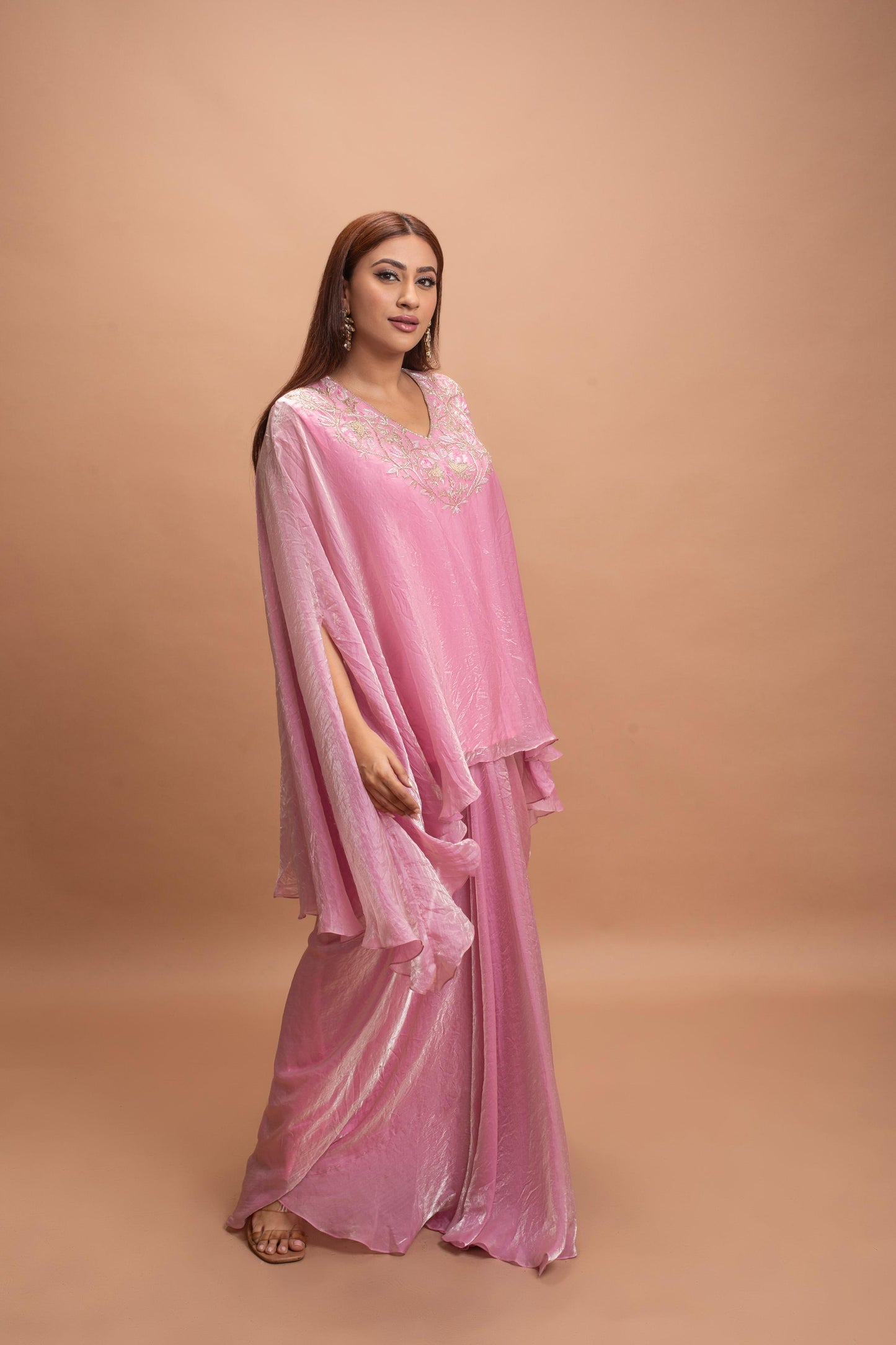 LIGHT PINK SKIRT SET
