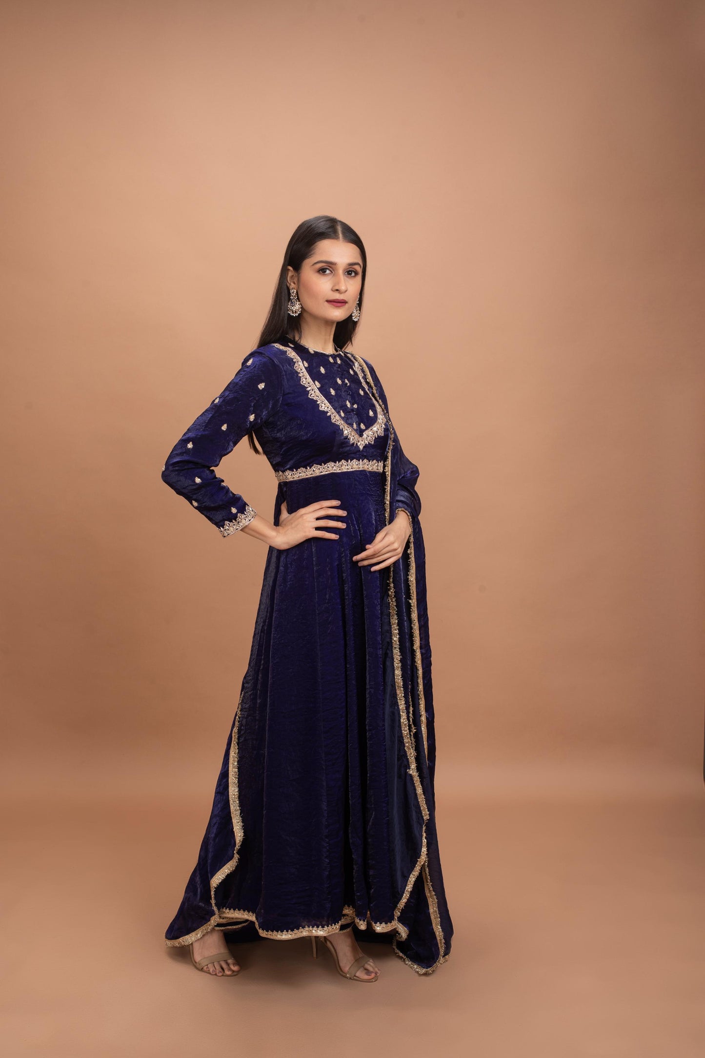 DARK BLUE KURTA SET