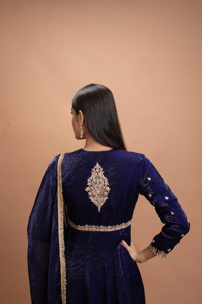 DARK BLUE KURTA SET