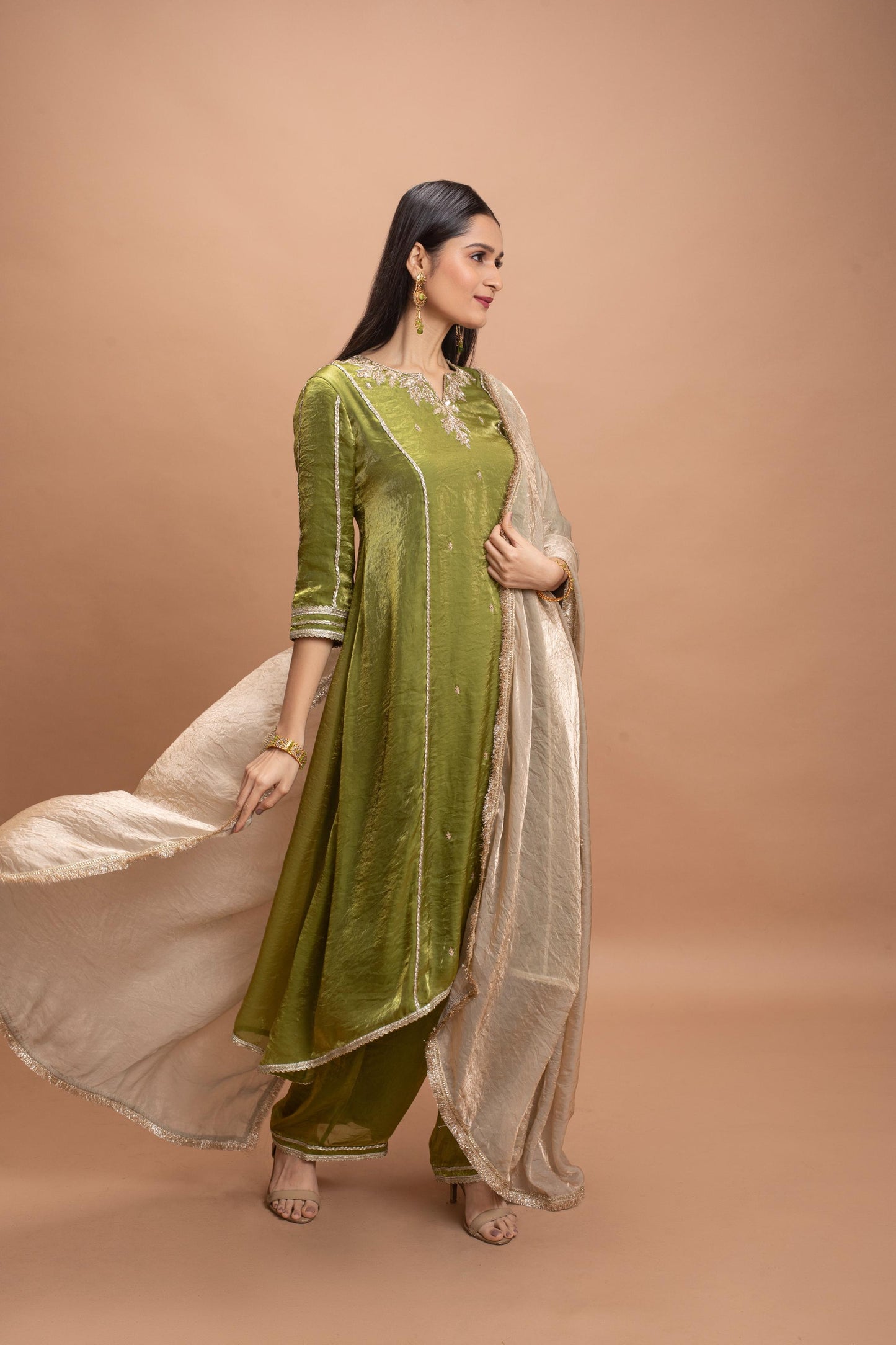LIGHT GREEN KURTA SET