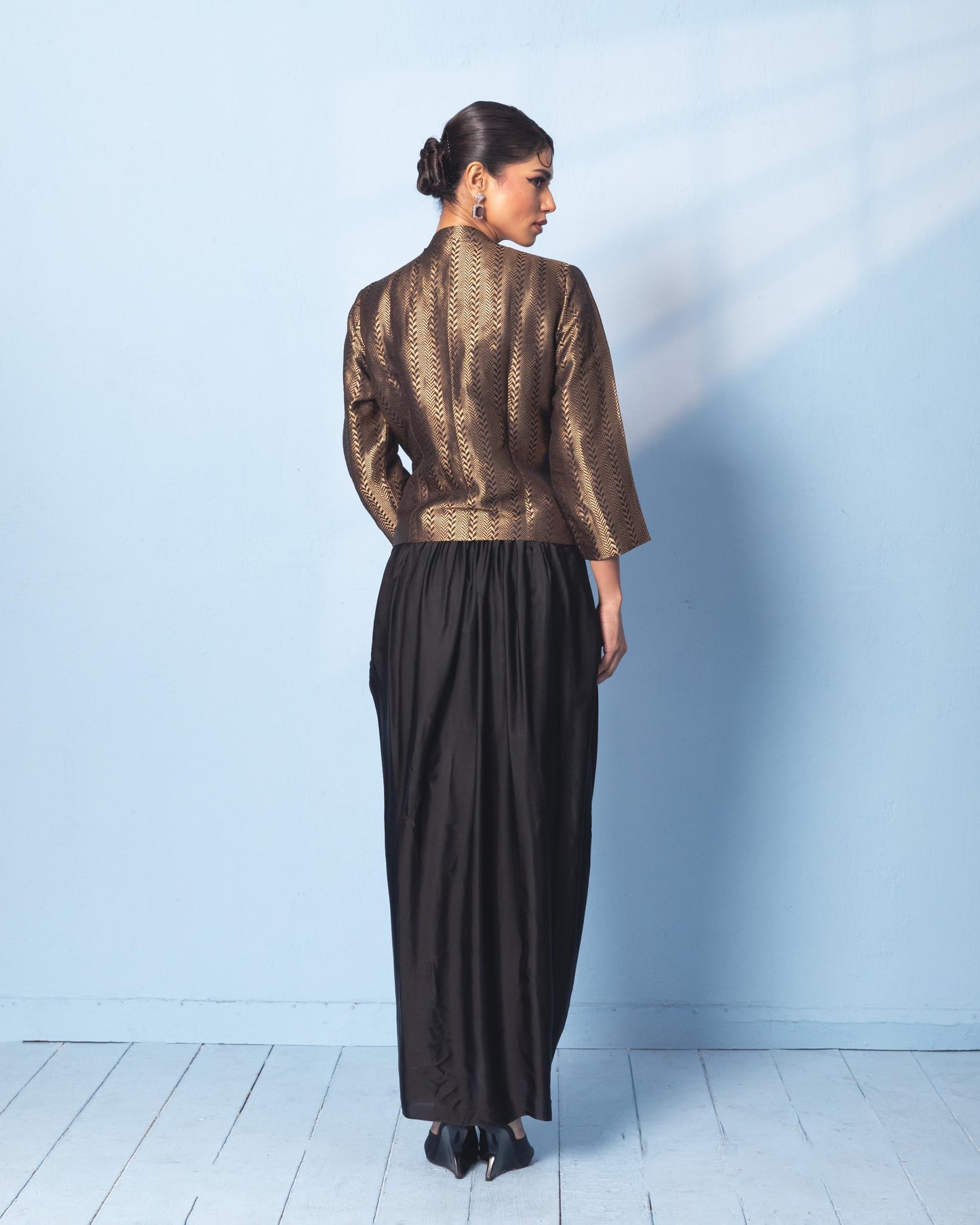 BLACK SKIRT SET