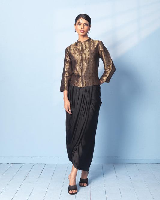 BLACK SKIRT SET